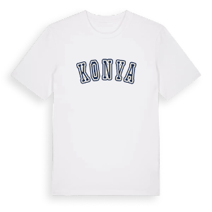 Konya college t-shirt – ekologisk bomull t-shirt från Pinshirt