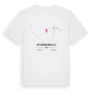Mutlukonak Mahallesi karta t-shirt – ekologisk bomull t-shirt från Pinshirt
