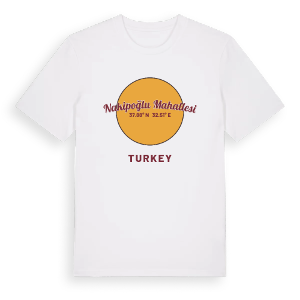 Nakipoğlu Mahallesi cirkel t-shirt – ekologisk bomull t-shirt från Pinshirt