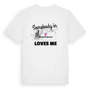 Någon i Ortakonak Mahallesi älskar mig t-shirt – ekologisk bomull t-shirt från Pinshirt