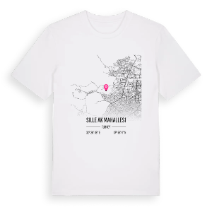 Sille Ak Mahallesi karta t-shirt – ekologisk bomull t-shirt från Pinshirt