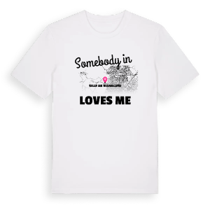Någon i Sille Ak Mahallesi älskar mig t-shirt – ekologisk bomull t-shirt från Pinshirt