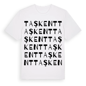 Taşkent ordlek t-shirt – ekologisk bomull t-shirt från Pinshirt