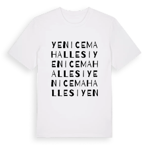 Yenice Mahallesi ordlek t-shirt – ekologisk bomull t-shirt från Pinshirt