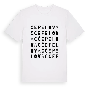 Čepelovac ordlek t-shirt – ekologisk bomull t-shirt från Pinshirt