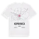 Koprivnica karta t-shirt