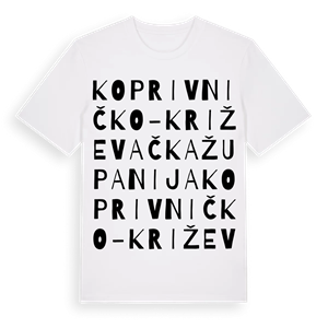 Koprivničko-križevačka županija ordlek t-shirt – ekologisk bomull t-shirt från Pinshirt