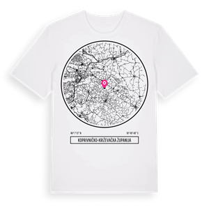 Koprivničko-križevačka županija t-shirt – ekologisk bomull t-shirt från Pinshirt
