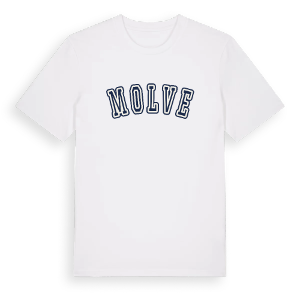 Molve college t-shirt – ekologisk bomull t-shirt från Pinshirt