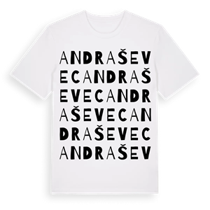 Andraševec ordlek t-shirt – ekologisk bomull t-shirt från Pinshirt