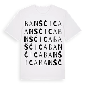 Banšćica ordlek t-shirt – ekologisk bomull t-shirt från Pinshirt