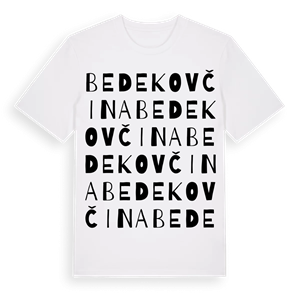 Bedekovčina ordlek t-shirt – ekologisk bomull t-shirt från Pinshirt