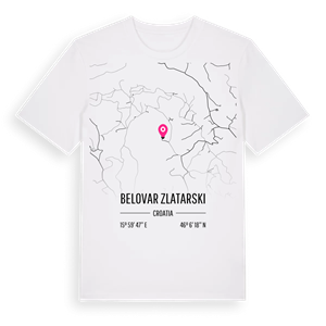 Belovar Zlatarski karta t-shirt – ekologisk bomull t-shirt från Pinshirt