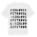 Benkovec Petrovski ordlek t-shirt