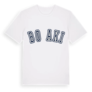 Bočaki college t-shirt – ekologisk bomull t-shirt från Pinshirt