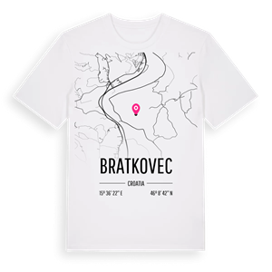 Bratkovec karta t-shirt – ekologisk bomull t-shirt från Pinshirt