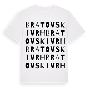 Bratovski Vrh ordlek t-shirt – ekologisk bomull t-shirt från Pinshirt