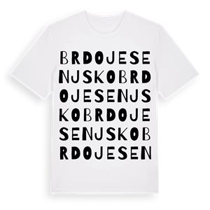 Brdo Jesenjsko ordlek t-shirt – ekologisk bomull t-shirt från Pinshirt