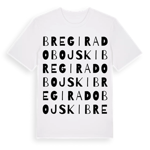 Bregi Radobojski ordlek t-shirt – ekologisk bomull t-shirt från Pinshirt