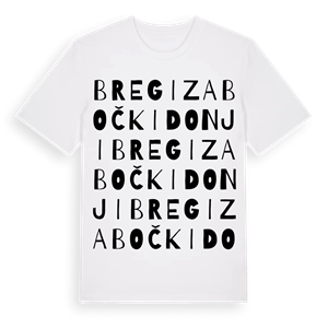 Bregi Zabočki Donji ordlek t-shirt – ekologisk bomull t-shirt från Pinshirt