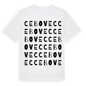 Cebovec ordlek t-shirt – ekologisk bomull t-shirt från Pinshirt
