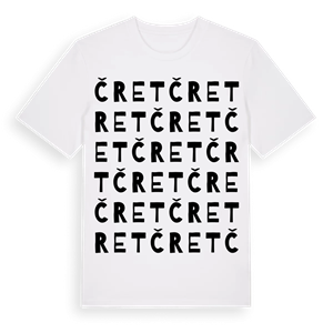 Čret ordlek t-shirt – ekologisk bomull t-shirt från Pinshirt