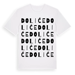 Doliće ordlek t-shirt – ekologisk bomull t-shirt från Pinshirt