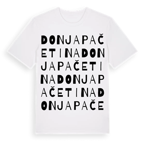 Donja Pačetina ordlek t-shirt – ekologisk bomull t-shirt från Pinshirt