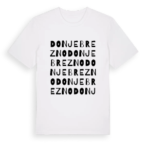 Donje Brezno ordlek t-shirt – ekologisk bomull t-shirt från Pinshirt