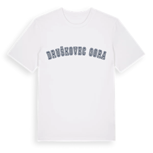 Druškovec Gora college t-shirt – ekologisk bomull t-shirt från Pinshirt