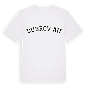 Dubrovčan böjd t-shirt – ekologisk bomull t-shirt från Pinshirt