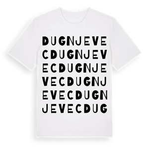 Dugnjevec ordlek t-shirt – ekologisk bomull t-shirt från Pinshirt