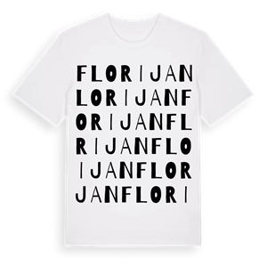 Florijan ordlek t-shirt – ekologisk bomull t-shirt från Pinshirt