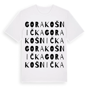 Gora Košnička ordlek t-shirt – ekologisk bomull t-shirt från Pinshirt