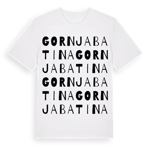 Gornja Batina ordlek t-shirt – ekologisk bomull t-shirt från Pinshirt