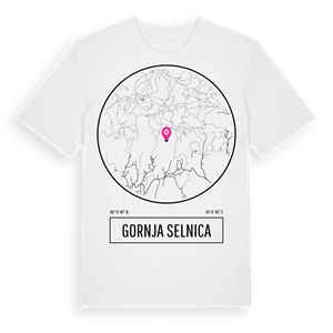 Gornja Selnica t-shirt – ekologisk bomull t-shirt från Pinshirt