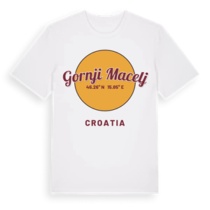 Gornji Macelj cirkel t-shirt – ekologisk bomull t-shirt från Pinshirt