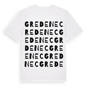 Gredenec ordlek t-shirt – ekologisk bomull t-shirt från Pinshirt