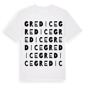 Gredice ordlek t-shirt – ekologisk bomull t-shirt från Pinshirt