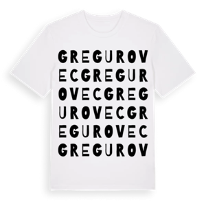 Gregurovec ordlek t-shirt – ekologisk bomull t-shirt från Pinshirt
