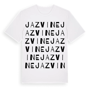 Jazvine ordlek t-shirt – ekologisk bomull t-shirt från Pinshirt