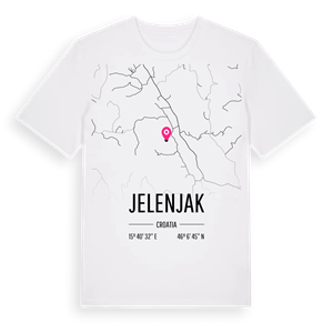 Jelenjak karta t-shirt – ekologisk bomull t-shirt från Pinshirt
