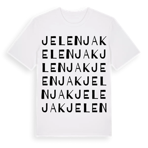 Jelenjak ordlek t-shirt – ekologisk bomull t-shirt från Pinshirt