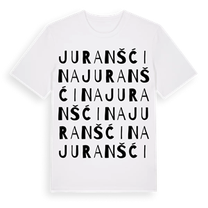 Juranšćina ordlek t-shirt – ekologisk bomull t-shirt från Pinshirt