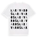 Karivaroš ordlek t-shirt