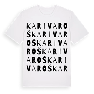 Karivaroš ordlek t-shirt – ekologisk bomull t-shirt från Pinshirt