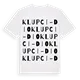 Klupci-dio ordlek t-shirt