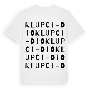 Klupci-dio ordlek t-shirt – ekologisk bomull t-shirt från Pinshirt