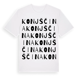 Konjščina ordlek t-shirt – ekologisk bomull t-shirt från Pinshirt