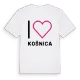 Jag älskar Košnica t-shirt stort tryck